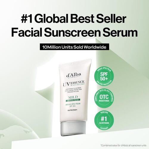 D Alba Waterfull Mild Sun Cream SPF 50+ | Protector Solar Facial
