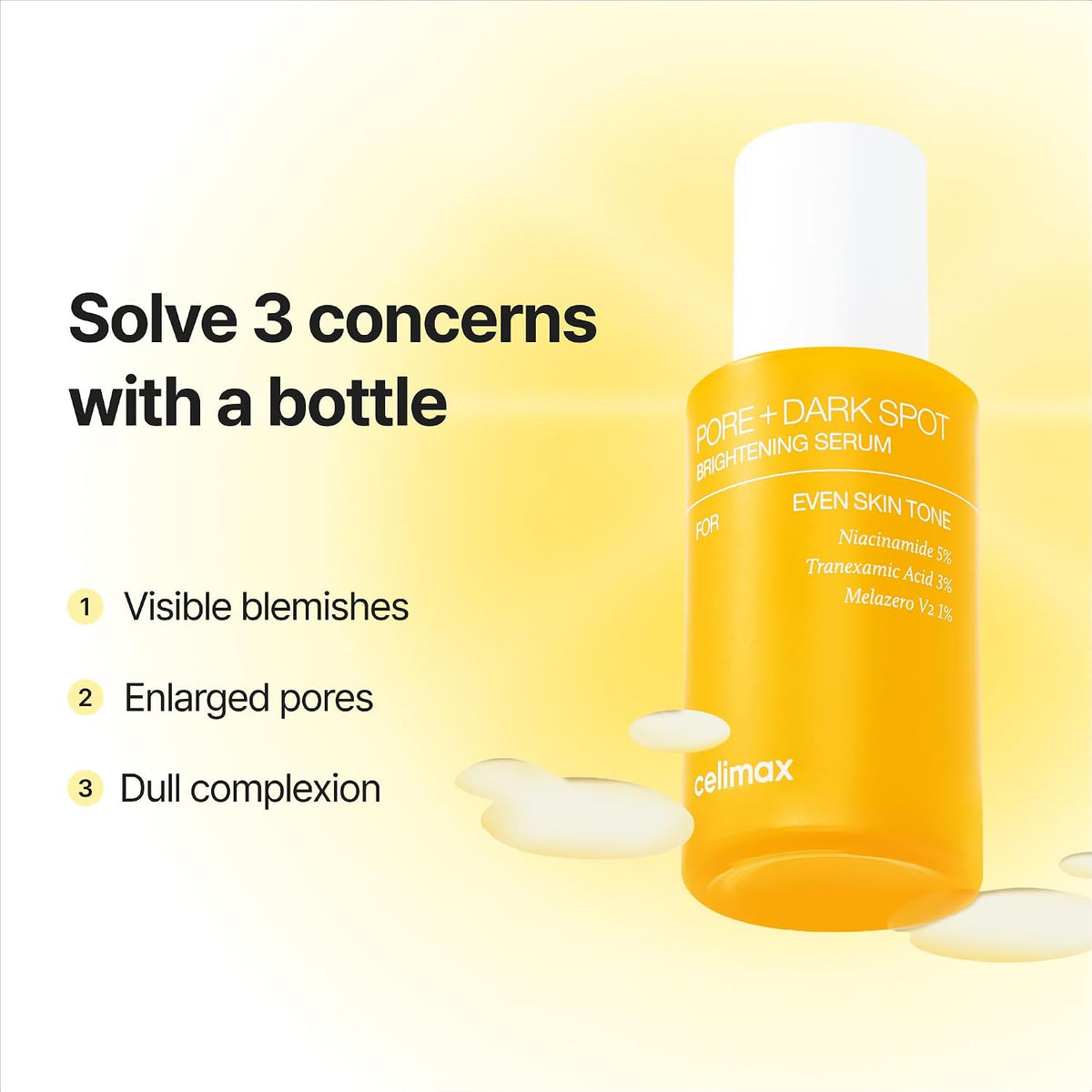 Celimax Pore + Dark Spot Brightening Serum – Sérum Iluminador Con Ácido Tranexámico Y Niacinamida 30 ML