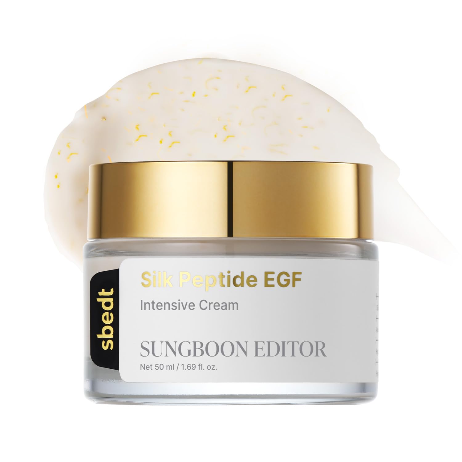 SUNGBOON EDITOR Silk Peptide EGF Cream Crema Facial Antiedad Con Péptidos De Cobre Volufiline Y Complejo De Péptidos Patentado K-Beauty