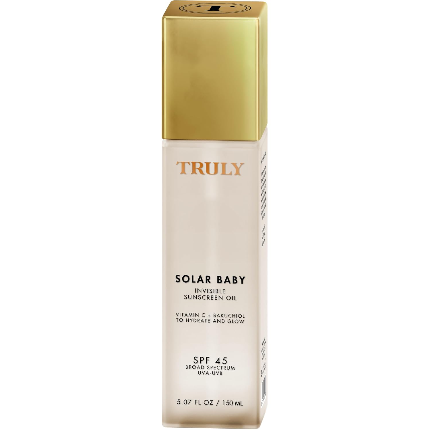 TRULY Beauty Solar Baby Invisible Sunscreen Oil SPF 45 Aceite Protector Solar Invisible SPF 45 150 ml