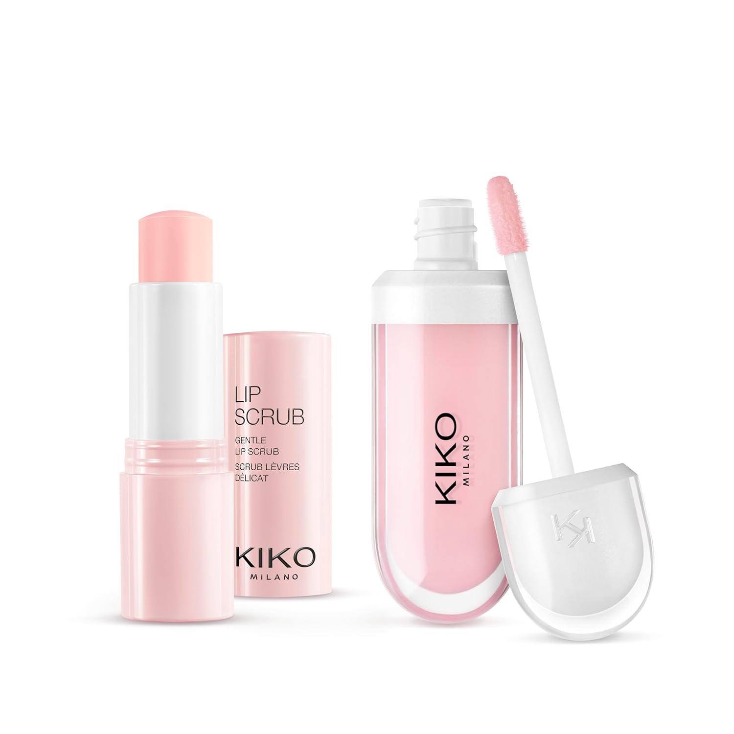 KIKO Milano Perfect Lips Care Set — Set De Exfoliante Labial y Gloss Hidratante Para Labios Suaves y Luminosos