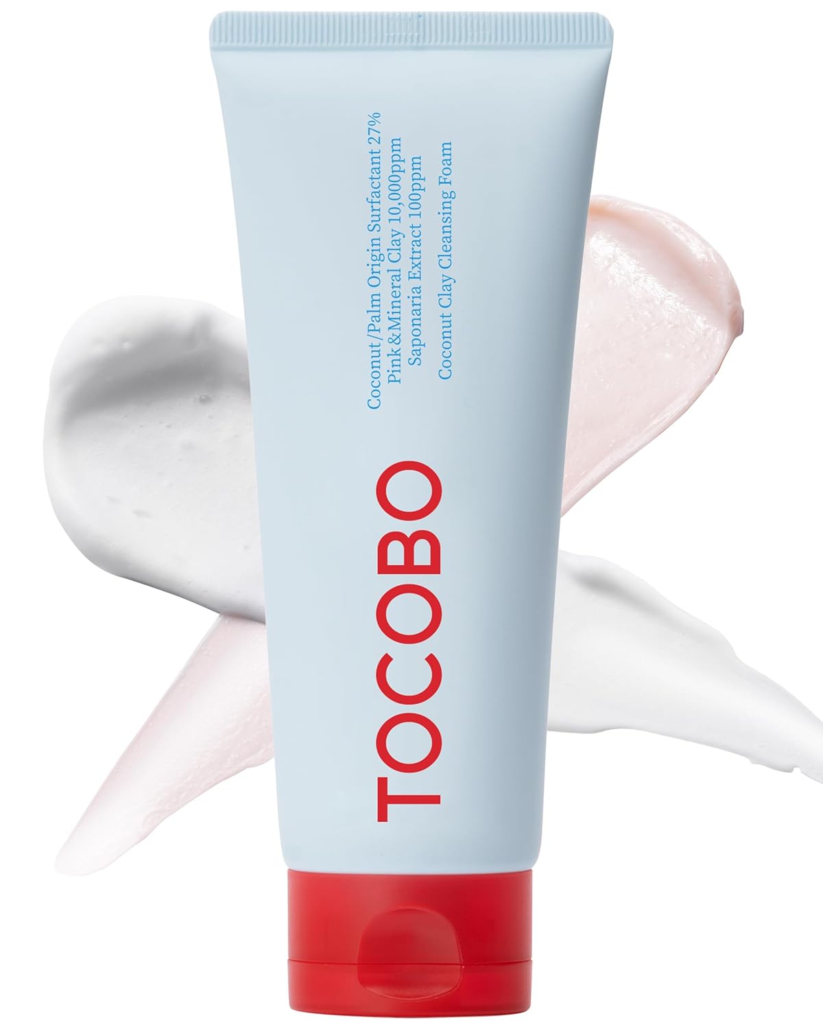 TOCOBO Coconut Clay Cleansing Foam — Espuma Limpiadora Con Arcilla de Coco Para Poros Limpios e Hidratación Suave (150 ML)