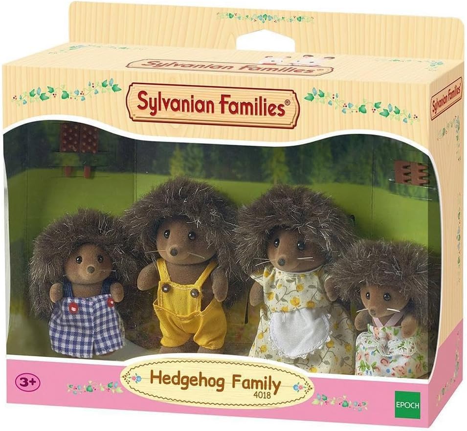 Sylvanian Families Hedgehog Family (4018) – Familia Bramble Set De 4 Figuras Coleccionables