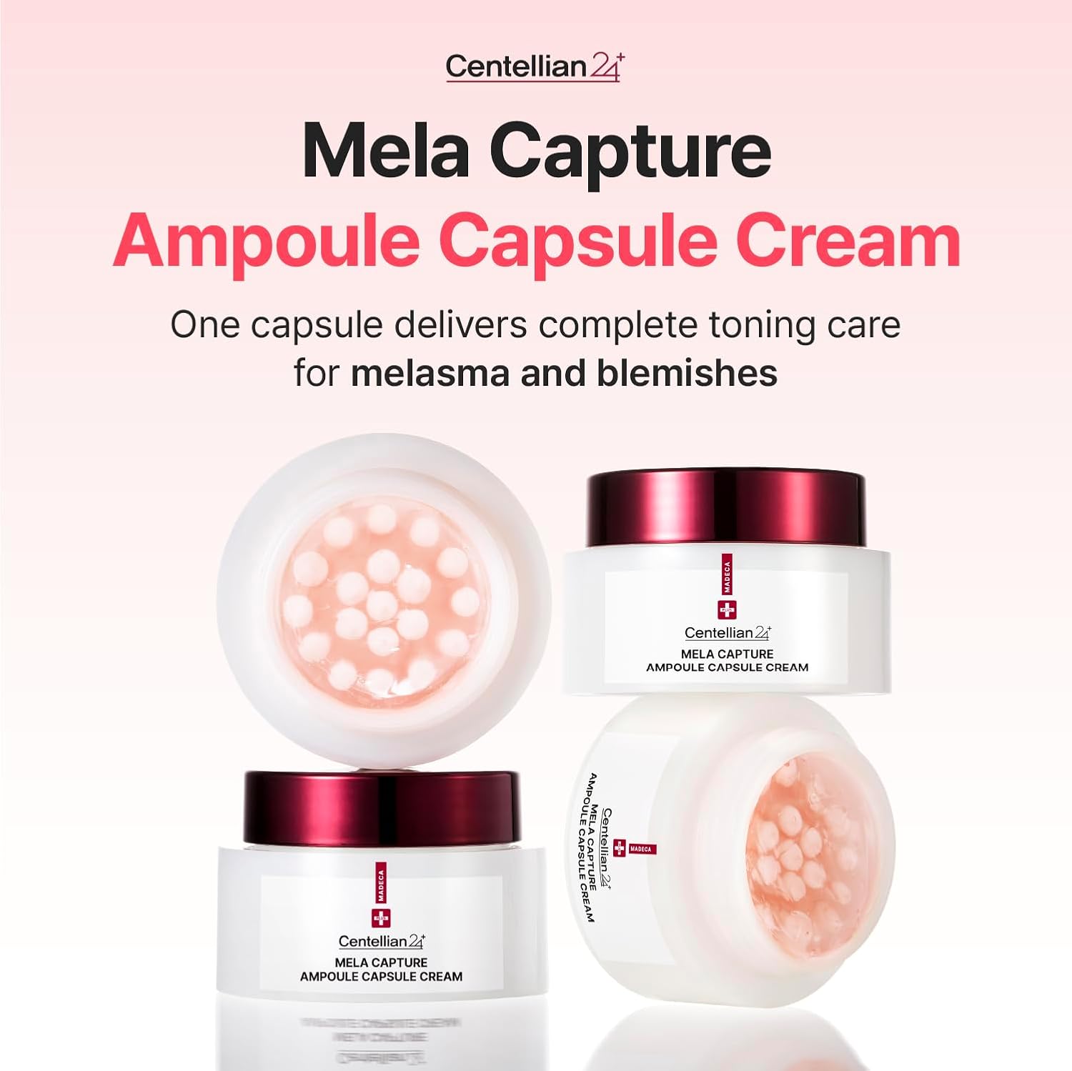 CENTELLIAN 24 Madeca Mela Capture Ampoule Capsule Cream — Crema Iluminadora Antimanchas con Cápsulas