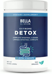 Bella All Natural Extreme Detox Suplemento Para Limpieza Intestinal Completa 400 g