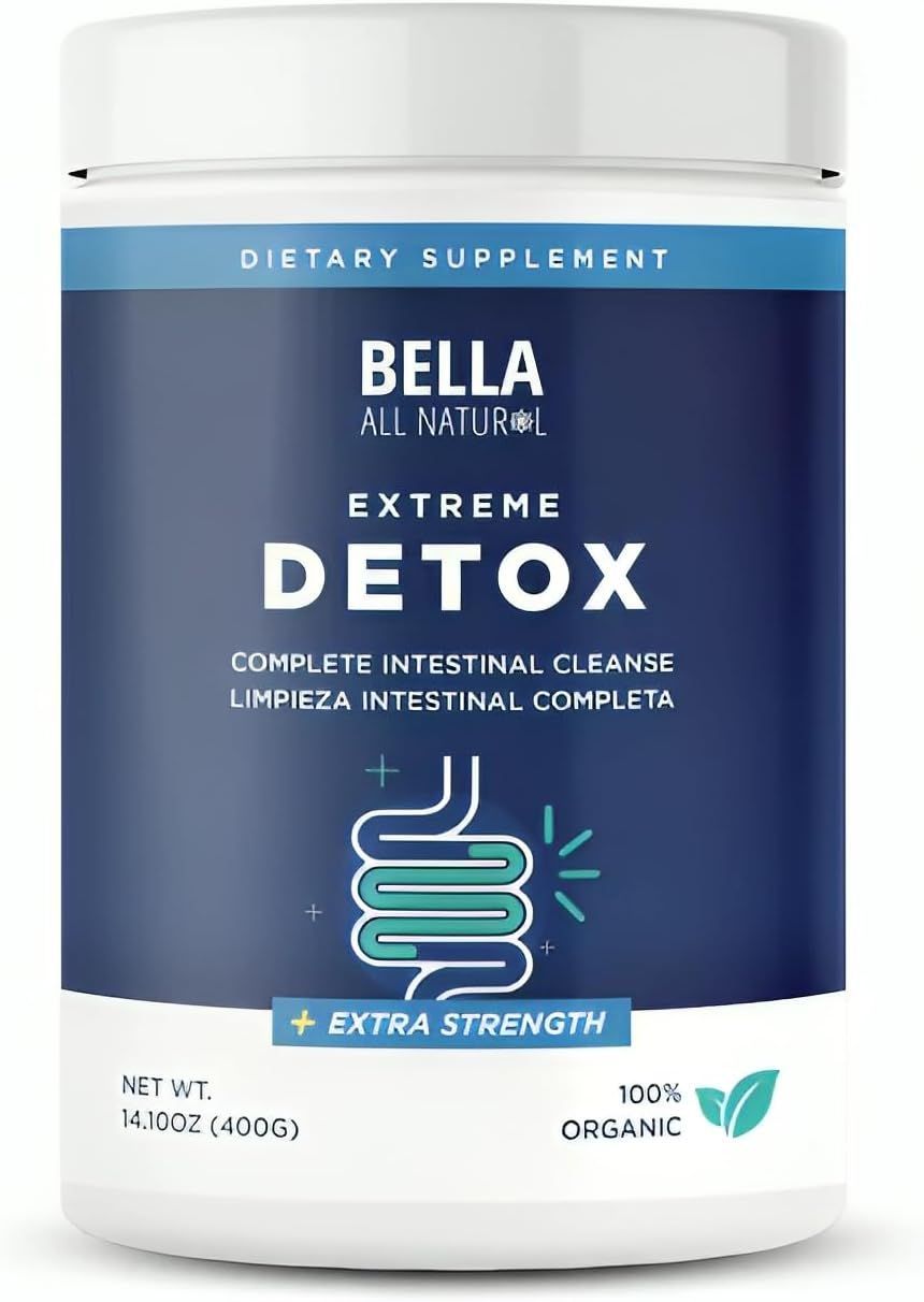 Bella All Natural Extreme Detox Suplemento Para Limpieza Intestinal Completa 400 g