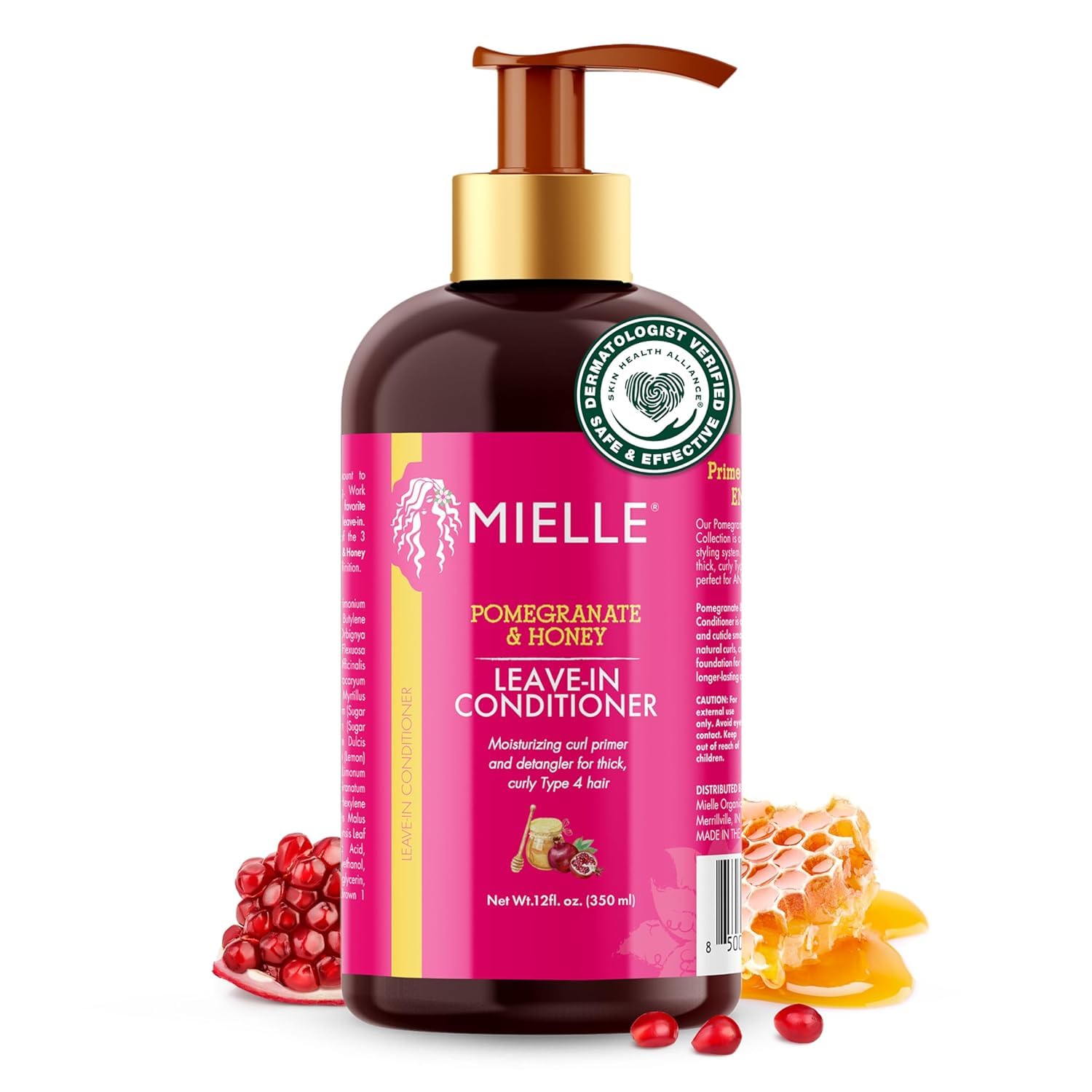 Mielle Organics Pomegranate & Honey Leave-In Conditioner Acondicionador Sin Enjuague 355 ml