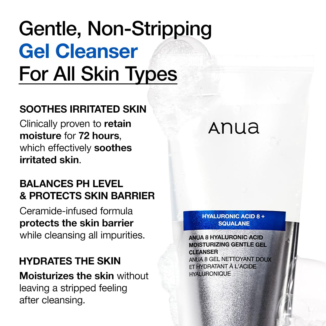 ANUA Gentle Hydrating Gel Cleanser Limpiador Facial Hidratante 150 ml
