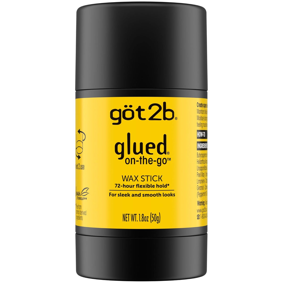 Got2b Glued On-The-Go Hair Wax Stick – Barra De Cera Capilar Antifrizz 72HR 1.8oz