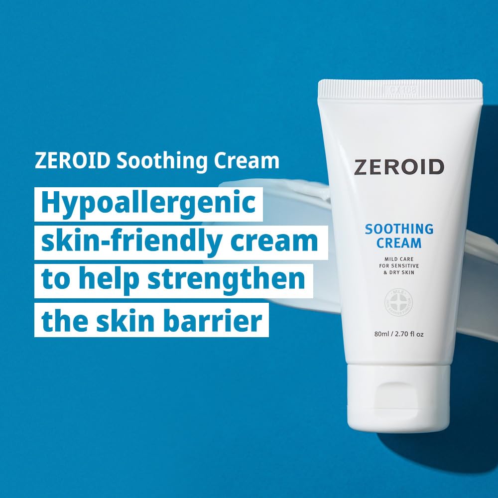 ZEROID Soothing Cream Crema Hidratante Facial Para Piel Sensible Reparadora De Barrera 160 ml | Crema Facial Calmante