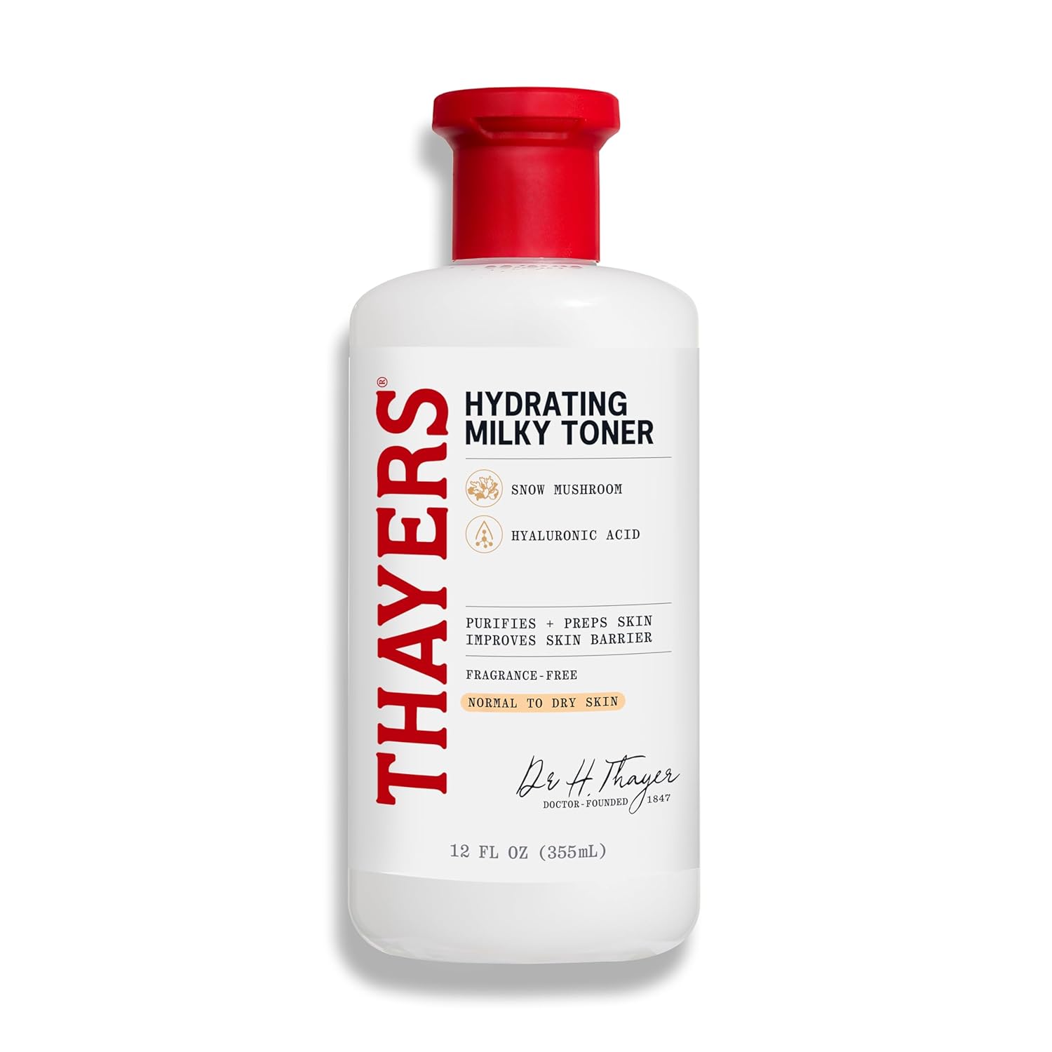 THAYERS Milky Hydrating Face Toner with Snow Mushroom & Hyaluronic Acid — Tónico Facial Hidratante Con Hongo De Nieve Y Ácido Hialurónico Para Piel Seca Y Sensible