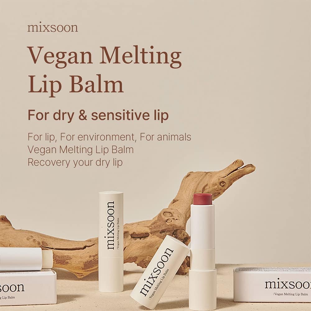 Mixsoon Bálsamo Labial Vegano Derretido Rosa Seca | Hidratación Y Color Natural
