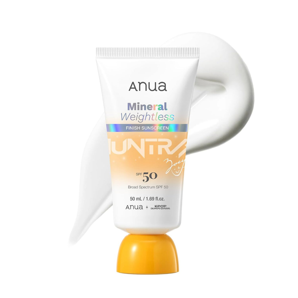 Anua X KPop Demon Hunters Mineral Weightless Finish Sunscreen SPF50 PA++++ – Protector Solar Mineral Edición Especial 50 ML