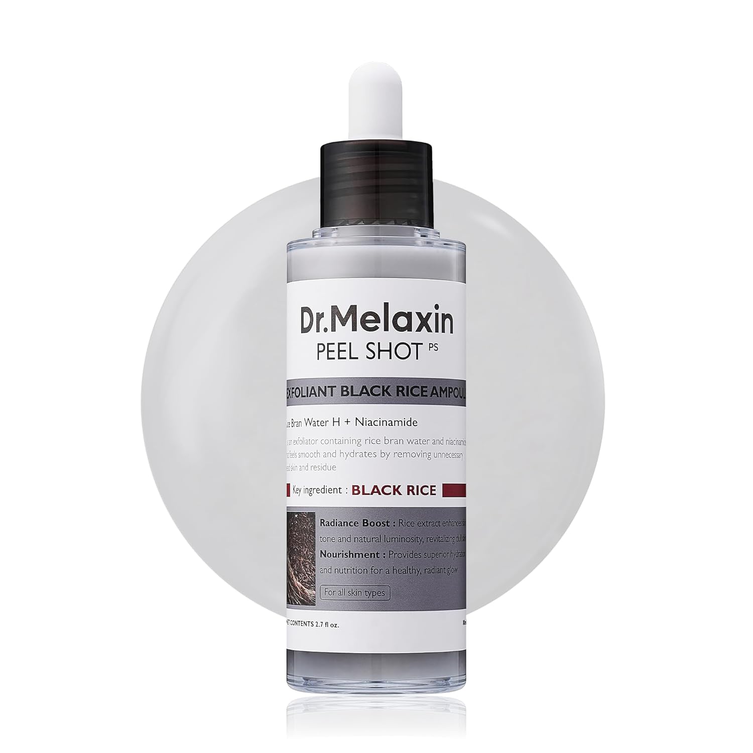 BAJO PEDIDO - Dr.Melaxin Peel Shot Rice Bright Ampoule — Ampolla Exfoliante Suave Con Arroz Iluminador Para Rostro Y Cuerpo