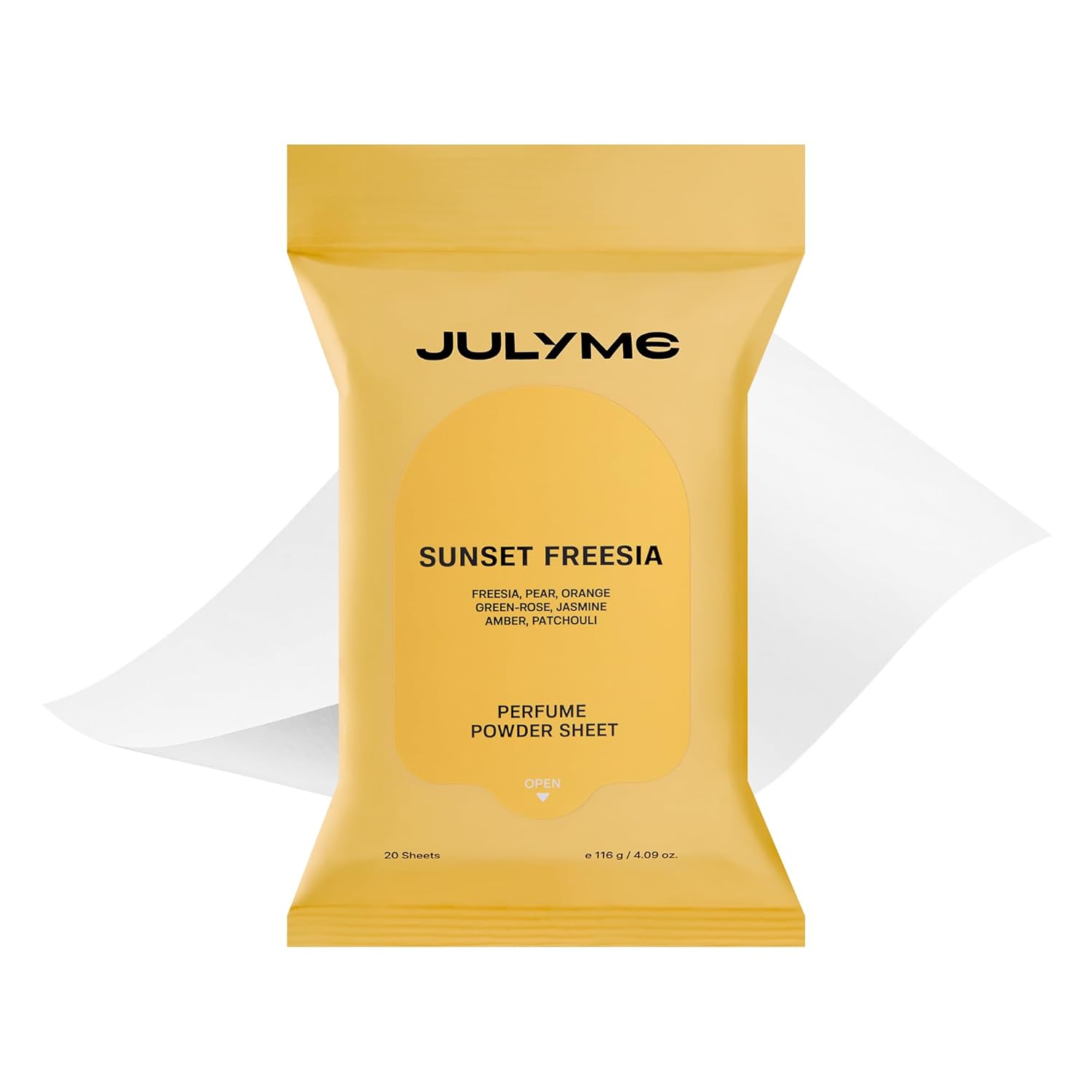JULYME Powder Deodorant Body Wipes Toallitas Corporales Refrescantes Con Efecto Talco 20 Unidades