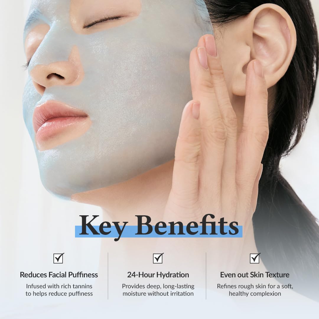 Dr. Althea Aqua Blue Hydration Mask – Mascarilla Facial Hidratante y Desinflamante Vegana (Pack de 4)
