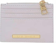Steve Madden Bhayden Card Case Lavender – Tarjetero Con Cierre Y Logo Dorado