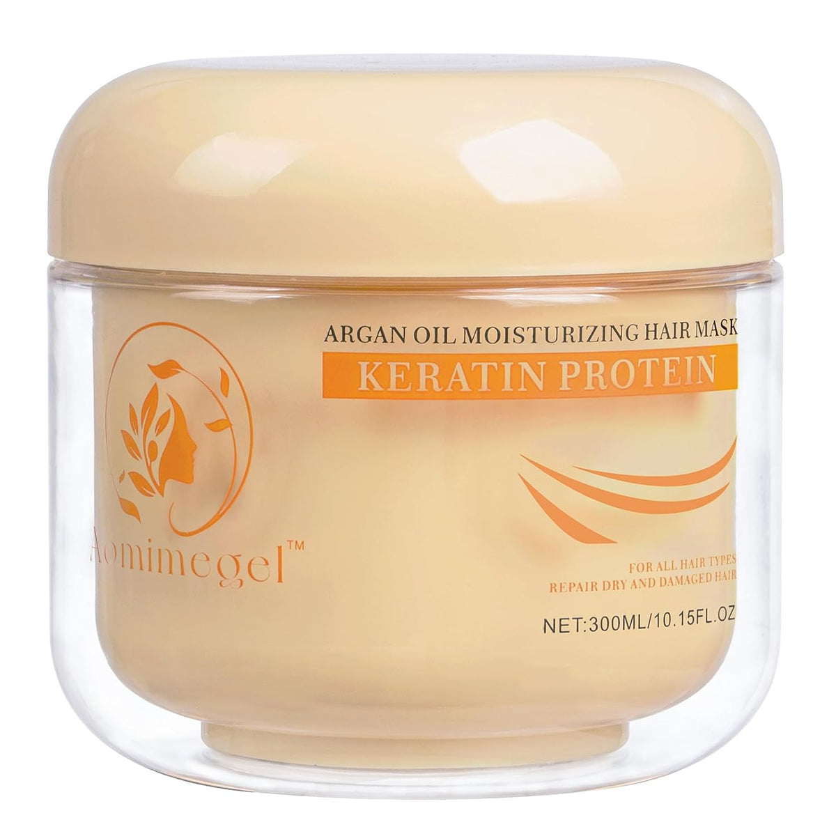 Yumimegel Argan Oil Moisturizing Hair Mask Keratin Protein – Mascarilla Capilar Reparadora Con Colágeno 300 ML