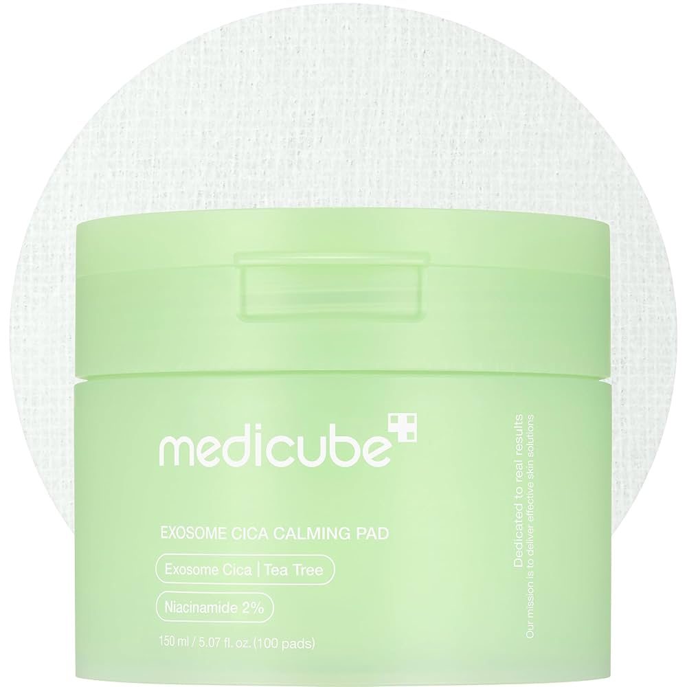 Medicube Exosome CICA Tea Tree Calming Toner Pads – Almohadillas Calmantes con Exosomas, Árbol de Té y Centella Asiática
