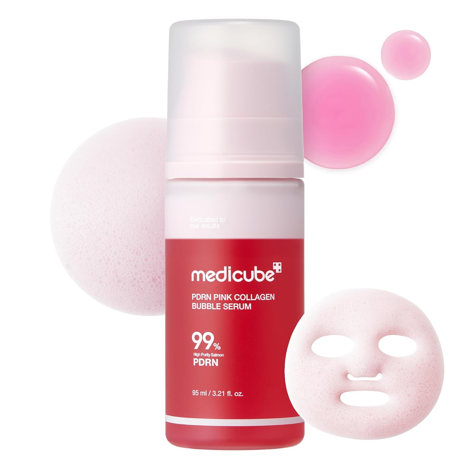 MEDICUBE PDRN Pink Collagen Bubble Serum Sérum Facial Espuma Con Colágeno 95 ml