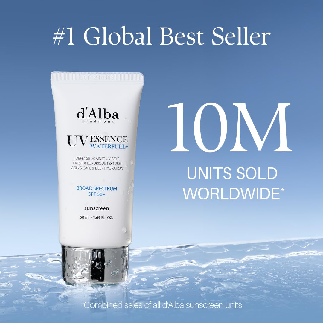 D Alba UV Essence Waterfull+ Mild Mineral Sunscreen SPF 50+ | Protector Solar Facial