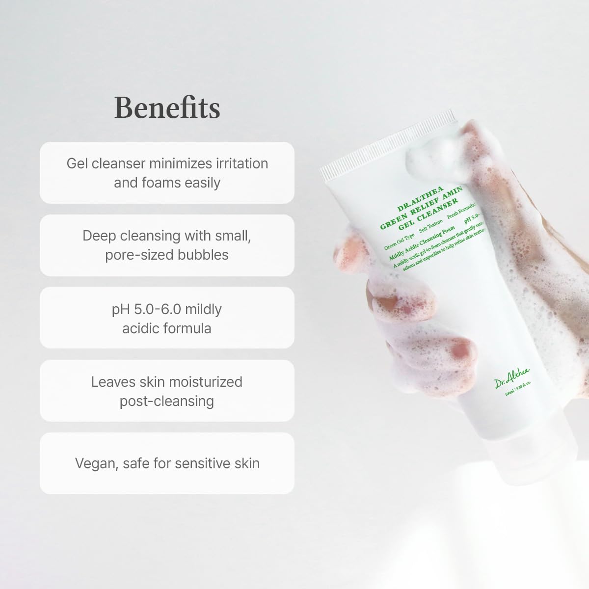 Dr. Althea Green Relief Amino Gel Cleanser | Gel Limpiador Facial