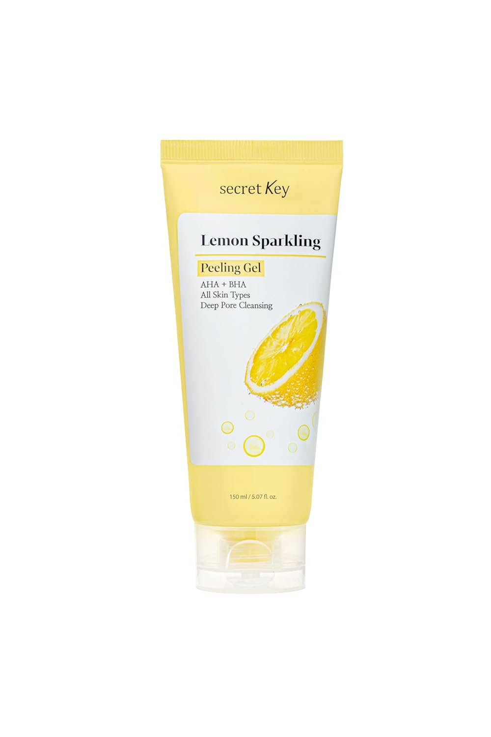 Secret Key Lemon Sparkling Peeling Gel – Gel Exfoliante Facial Suave Con Limón Para Limpieza Profunda E Hidratación