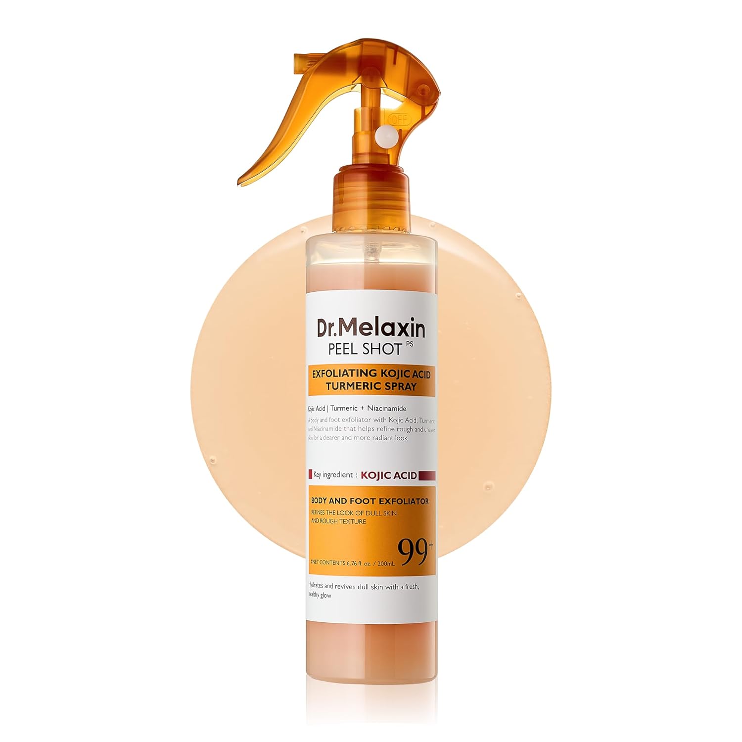 Dr. Melaxin Peel Shot Exfoliating Kojic Acid Turmeric Spray | Exfoliante Facial