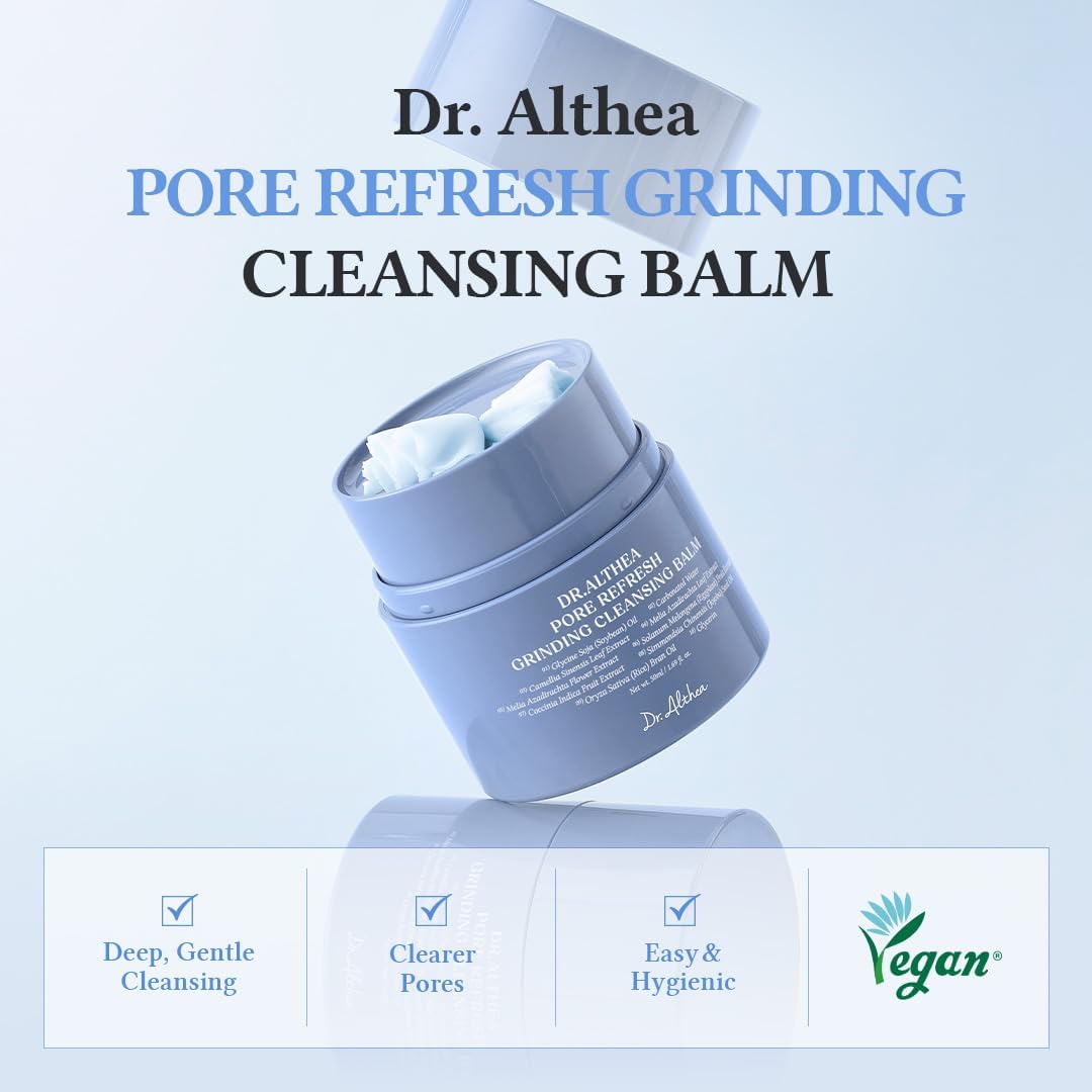 Dr.Althea Bálsamo Limpiador Pore Refresh Con Extracto De Té Verde | Desmaquillante Y Limpiador De Poros En Un Solo Paso