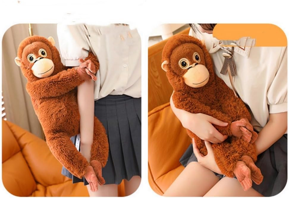 Oukeyi Punch Monkey Plush – Peluche De Mono Gorila Suave Y Realista