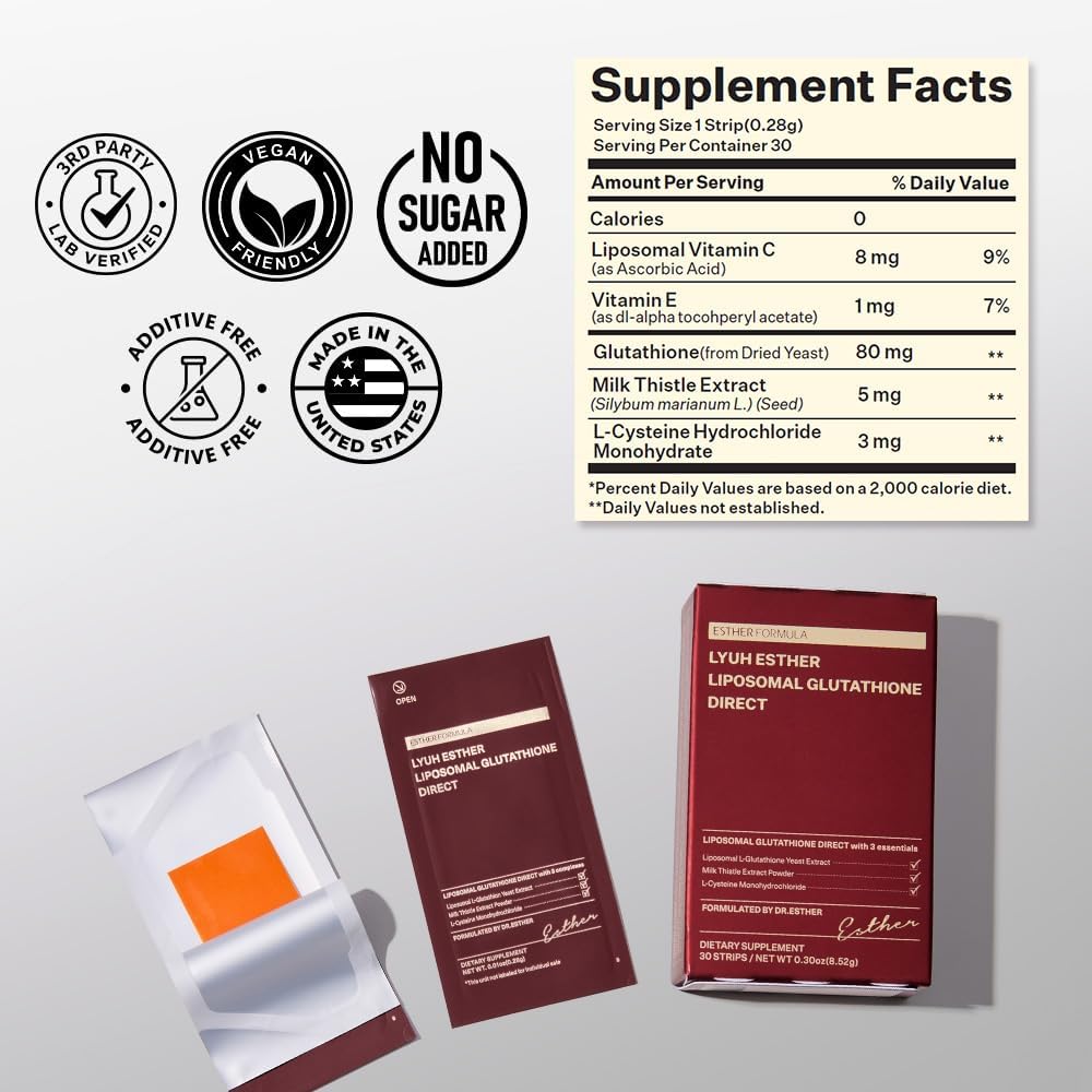 ESTHER FORMULA LyuH Esther Liposomal Glutathione Direct | Suplemento Antioxidante Oral