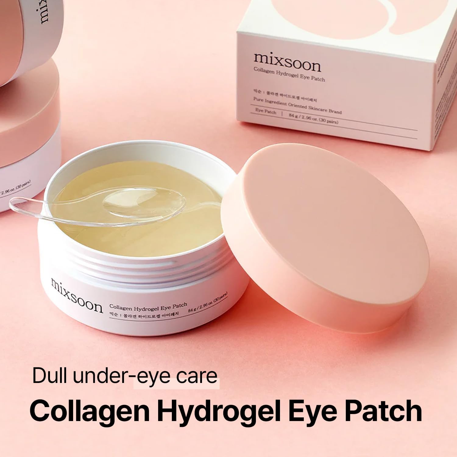 Mixsoon Collagen Hydrogel Eye Patch – Parches de Hidrogel con Colágeno para Contorno de Ojos