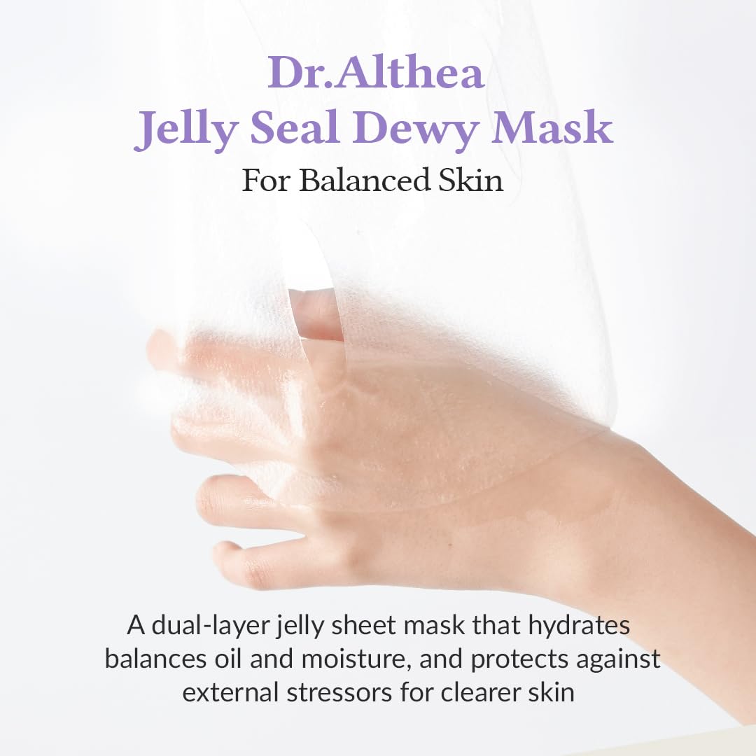 Dr. Althea Jelly Seal Dewy Mask — Mascarilla Hidratante Efecto Dewy (Paquete de 4)