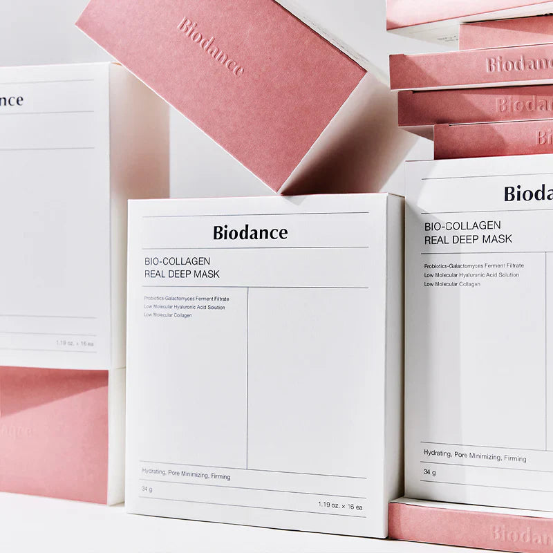 Biodance Máscara Profunda Real De Bio-Colágeno Paquete De 16 | Hidratación Y Reparación Intensiva