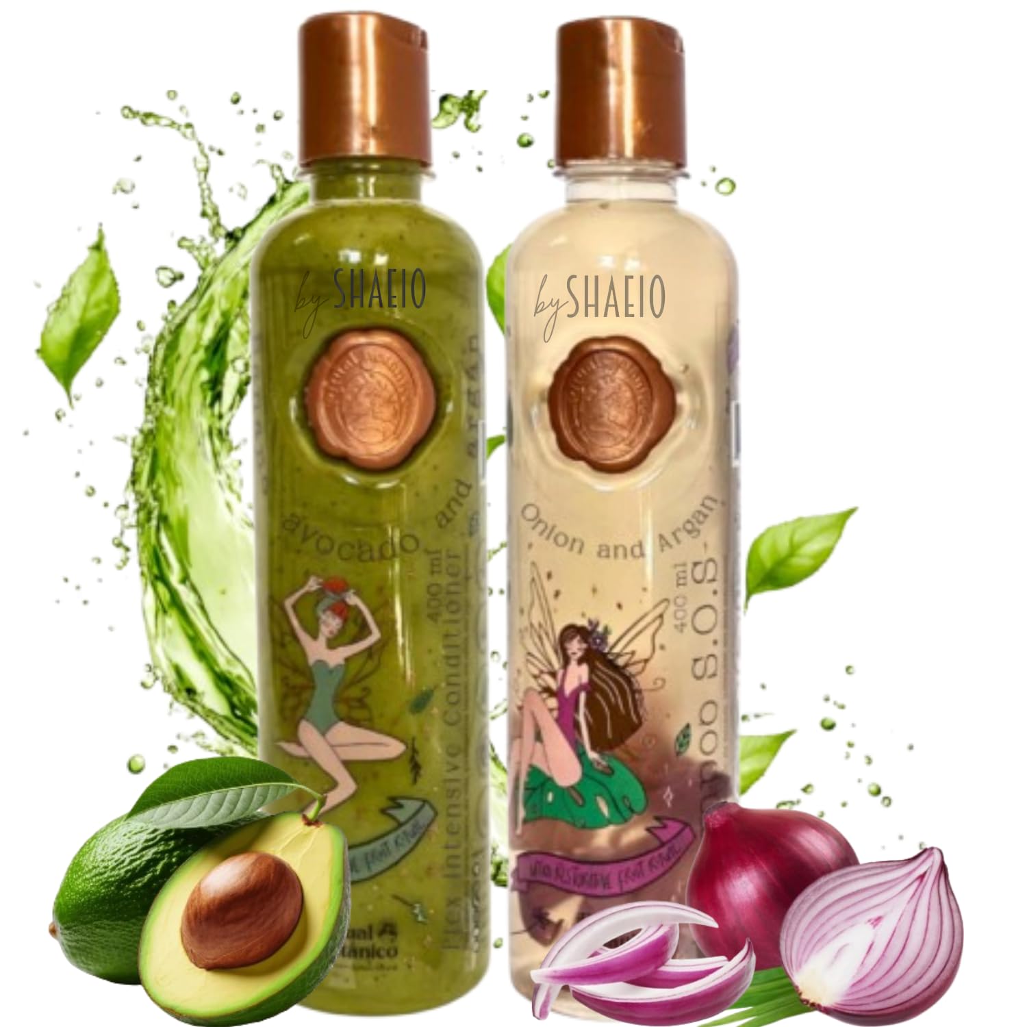 RITUALBOTANICO Kit S.O.S. Acelerador De Crecimiento Champú De Cebolla Y Argán + Tratamiento Intensivo PLEX De Banano Y Aguacate