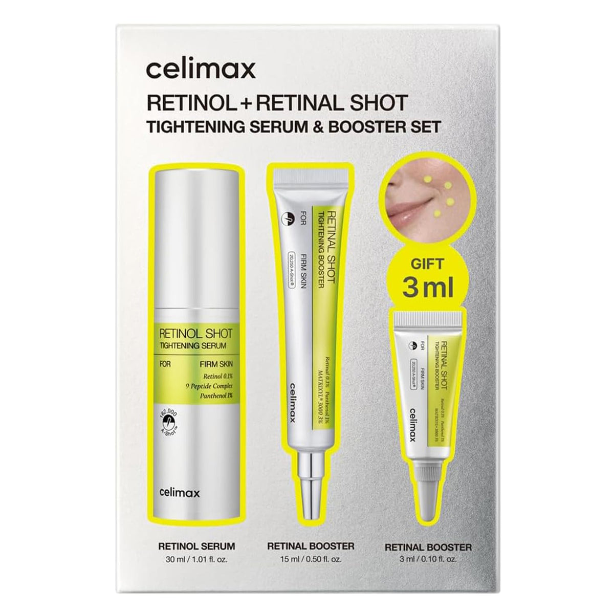 Celimax The Vita-A Retinal Shot Tightening Set – Sérum Y Booster Antiedad Con Retinol Y Retinal