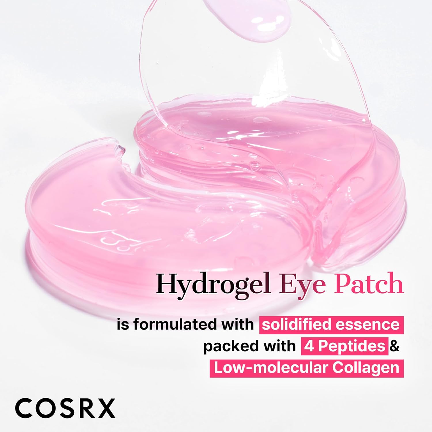 COSRX Pink Peptides Collagen Hydrogel Eye Patch | Crema para Contorno de Ojos
