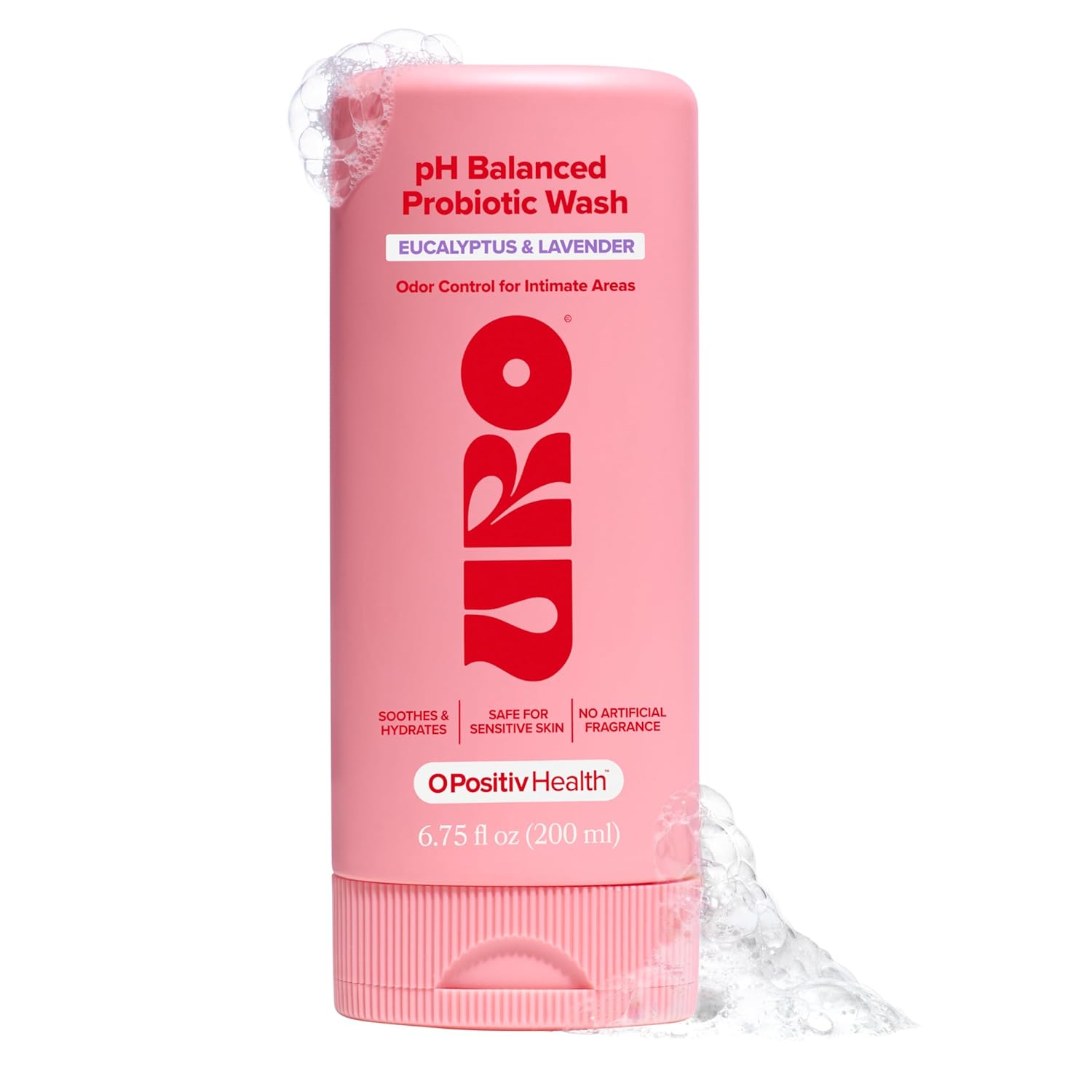 O Positiv URO pH Balanced Probiotic Wash Limpiador Íntimo Con pH Equilibrado Y Probióticos 200 ml