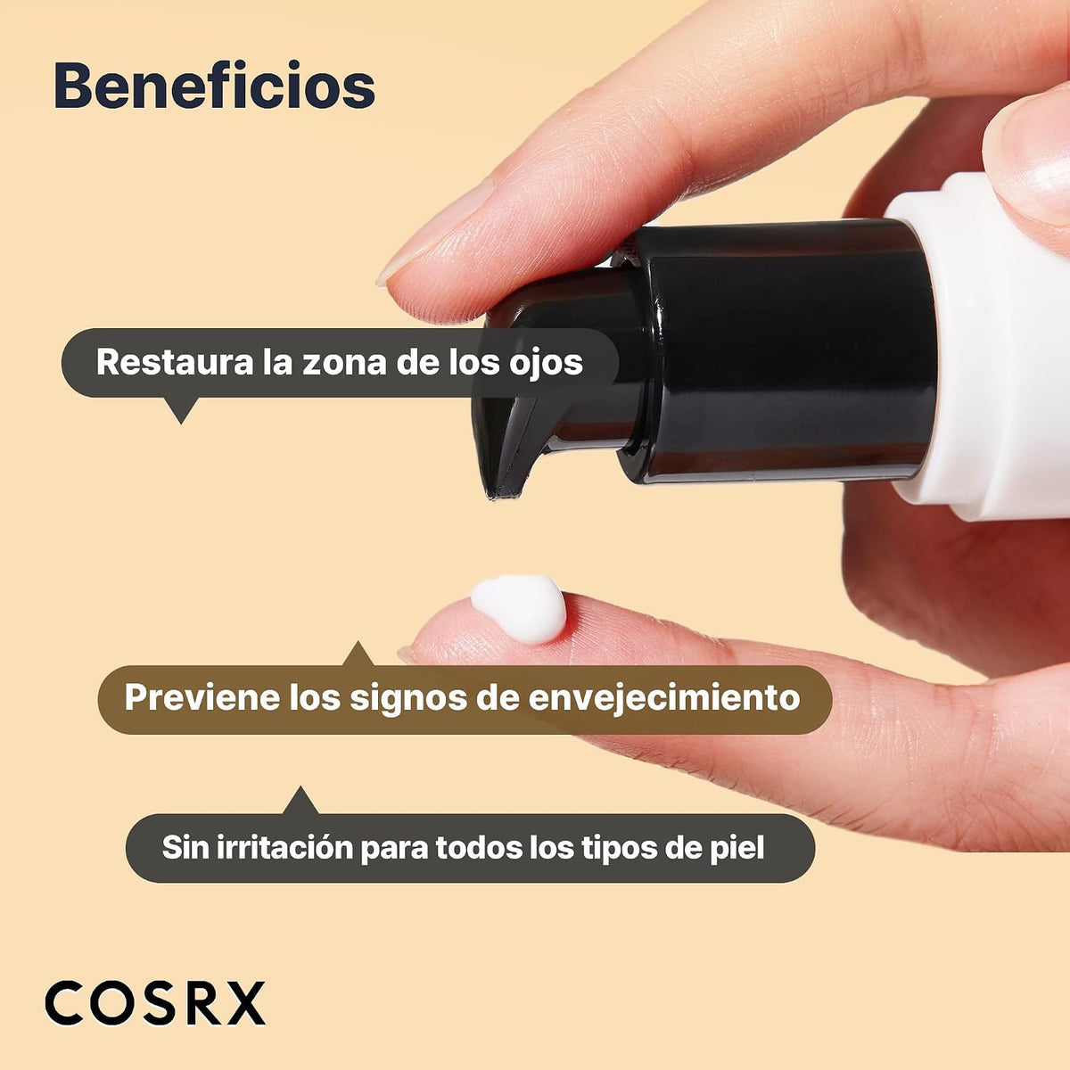 COSRX Advanced Snail Peptide Eye Cream – Crema De Ojos Con 73.6% Mucina De Caracol Y 5 Péptidos 25 ML