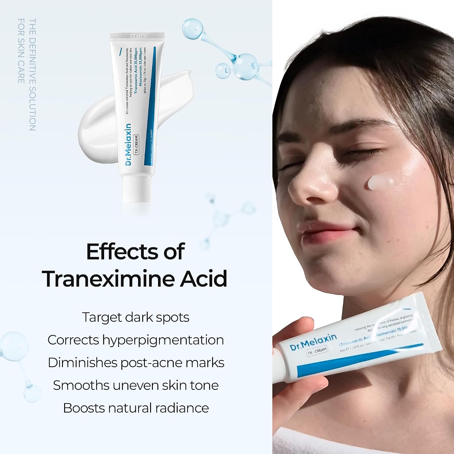 Dr. Melaxin TX Tranexamic Acid Cream – Crema Iluminadora Con Ácido Tranexámico Y Niacinamida 50 ML