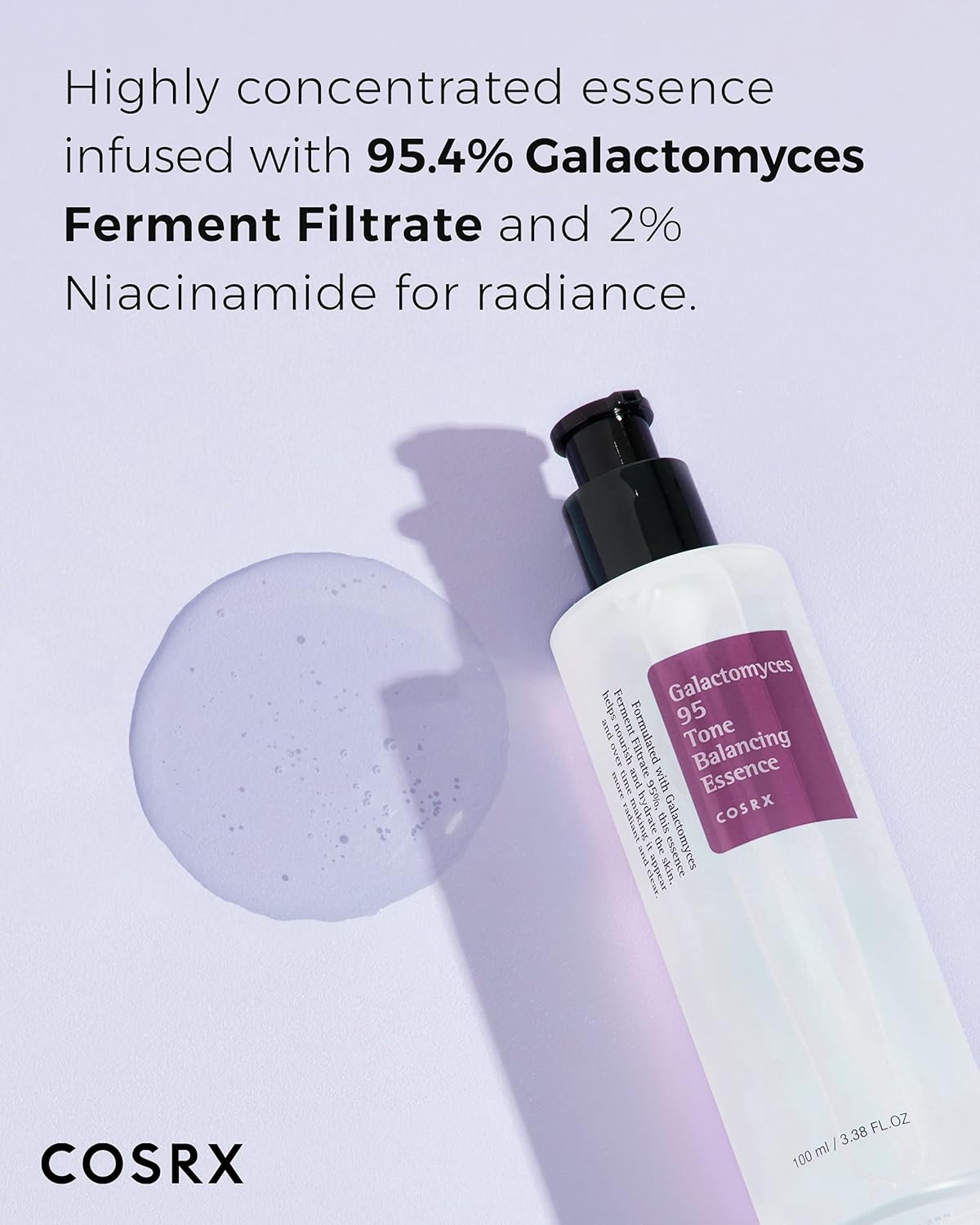 COSRX Galactomyces 95 Tone Essence Balancing | Esencia Iluminadora y Equilibrante