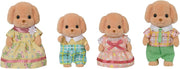 Calico Critters Toy Poodle Family – Set De 4 Figuras Coleccionables Con Ropa Removible