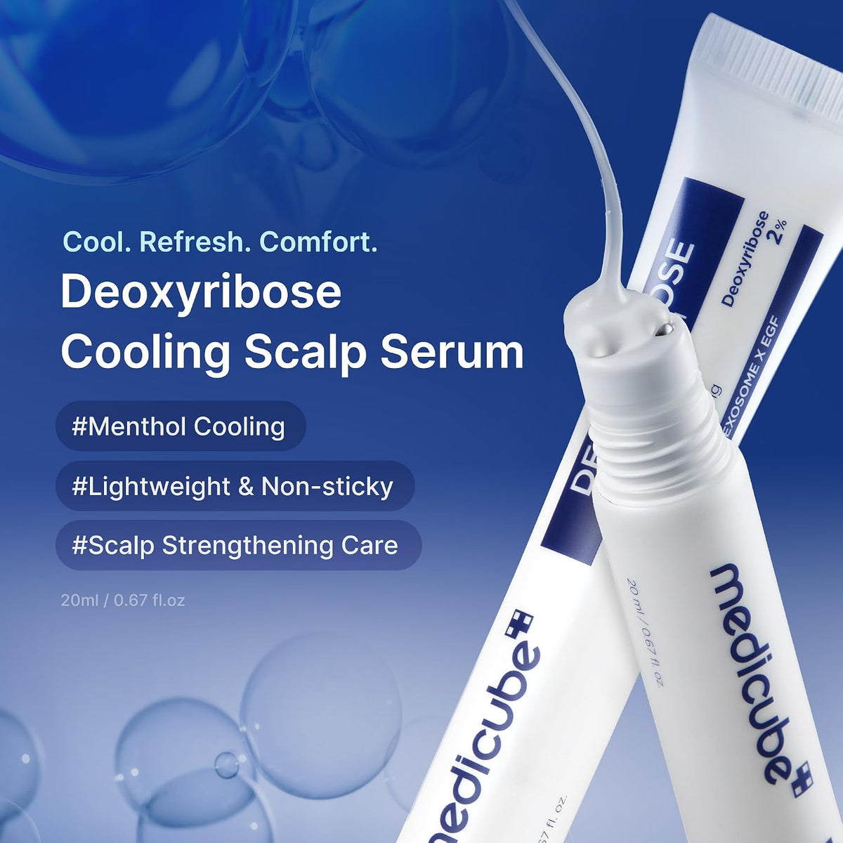 Medicube Deoxyribose Scalp Serum – Ampolleta Capilar Con Aplicador De Bolas Refrescantes 20 ML