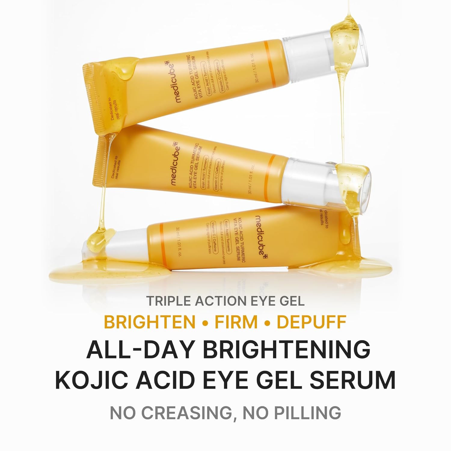 Medicube Kojic Acid Turmeric Eye Serum Sérum Para Contorno De Ojos Con Ácido Kójico Y Cúrcuma 30 ml
