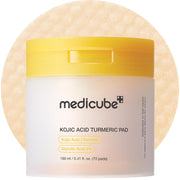 Medicube Kojic Acid Turmeric Pad 70 Unidades – Pads Exfoliantes Iluminadores Con Ácido Kójico Y Cúrcuma 160 ML