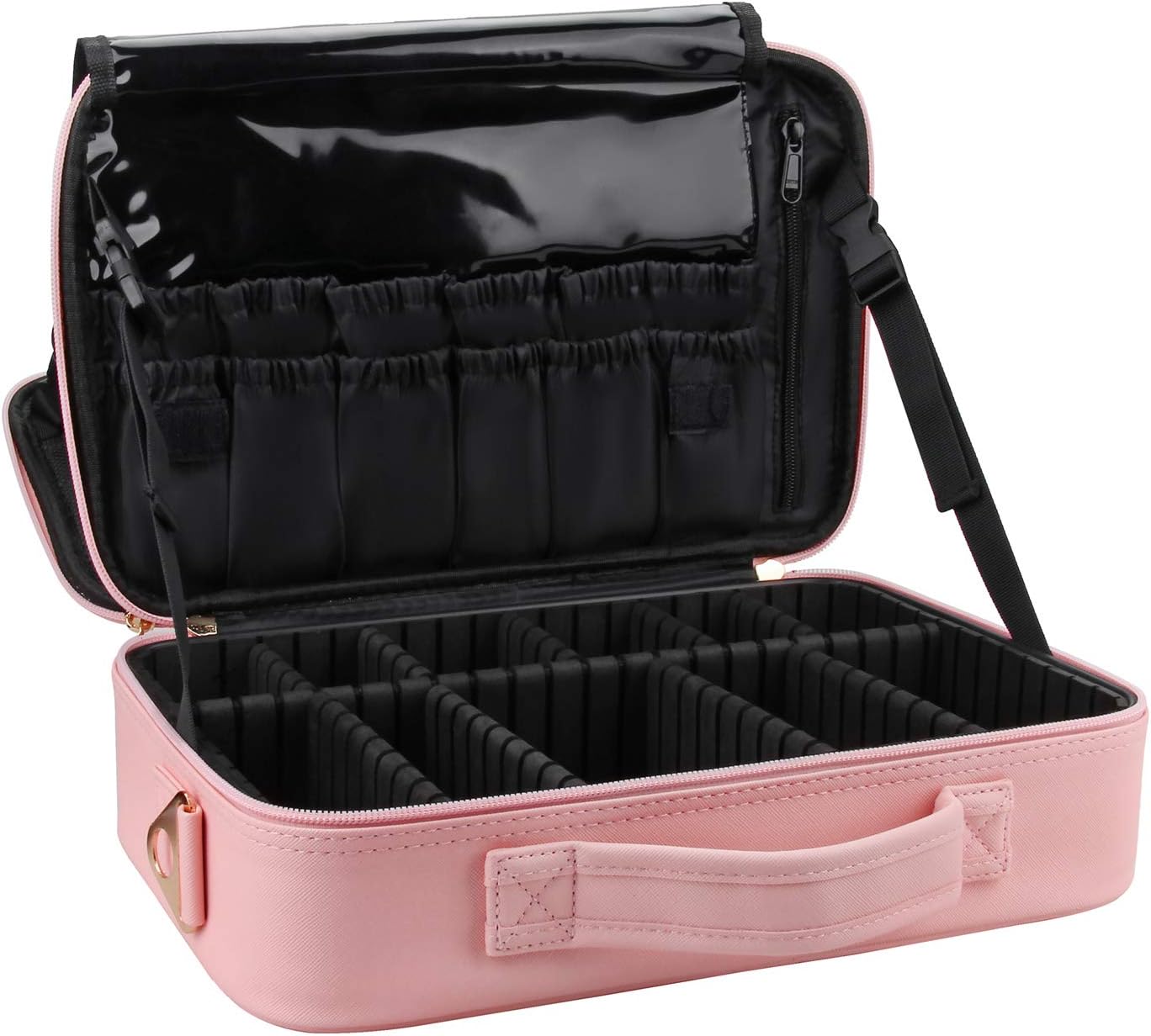 Relavel Estuche De Maquillaje De Viaje En Tren 13.8” – Organizador Profesional Portátil