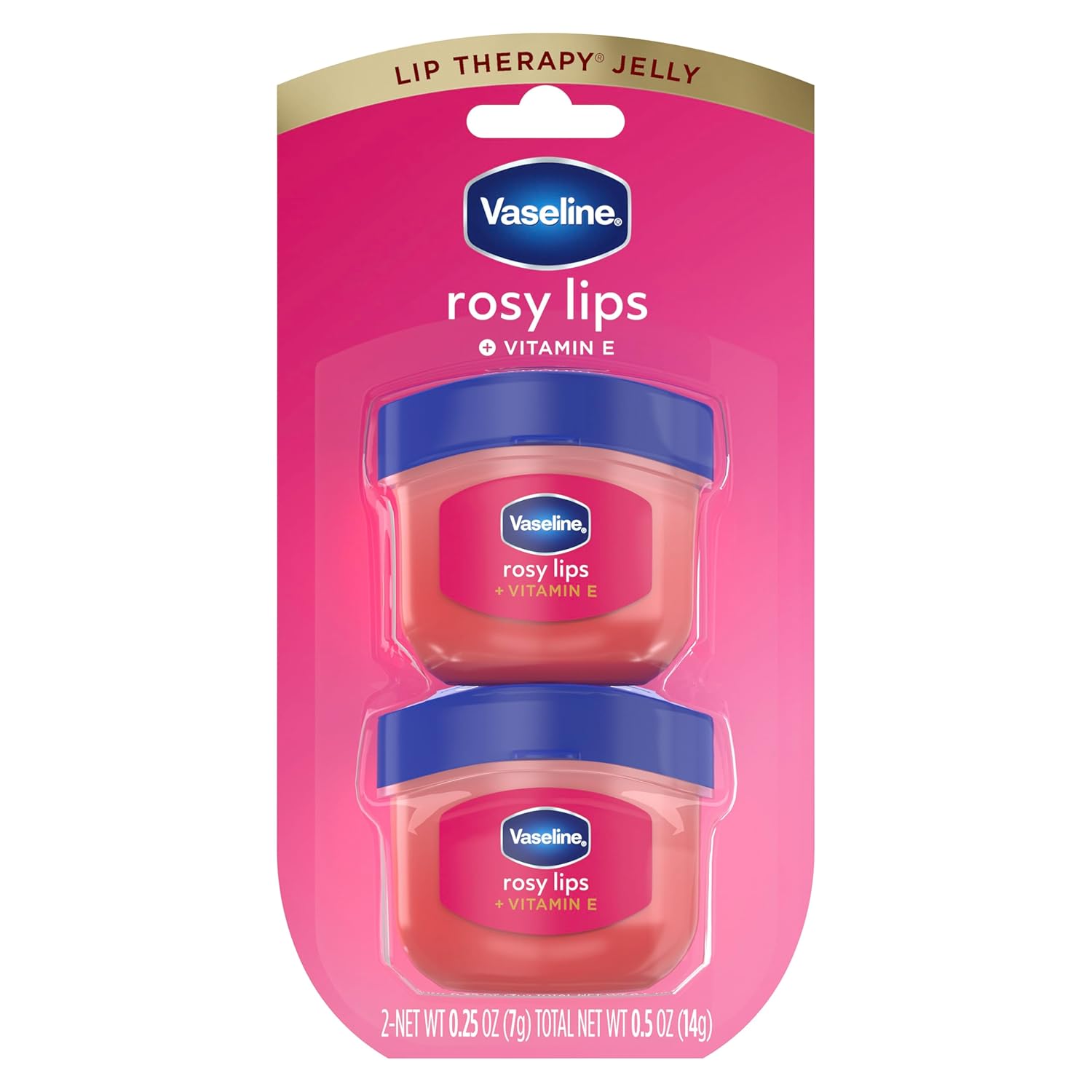 Vaseline Lip Therapy Rosy Lips Mini Set Bálsamo Labial Hidratante Con Color (2 Unidades)