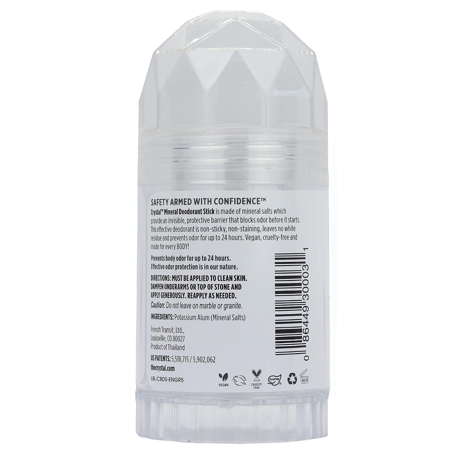 Crystal Body Deodorant Spray Sin Fragancia Desodorante Corporal 125 ml