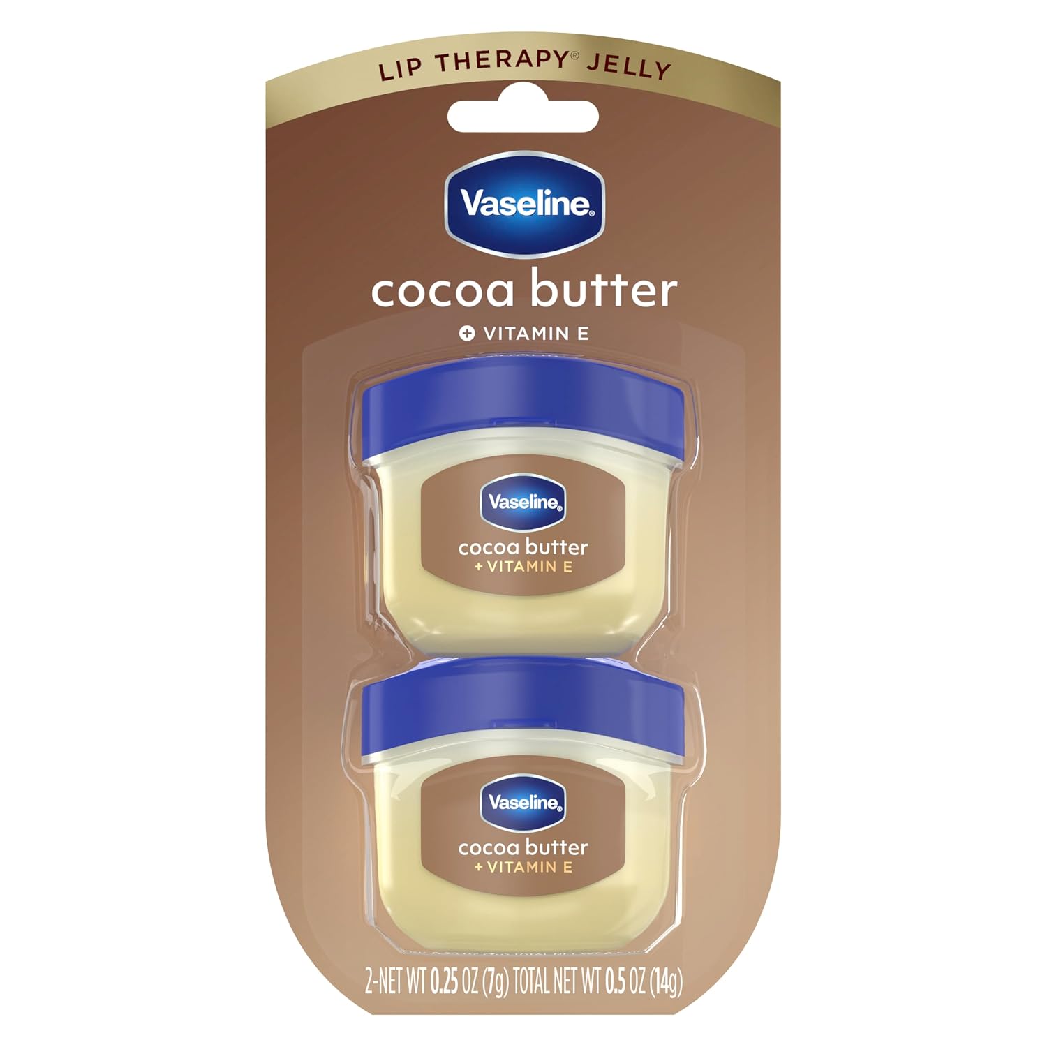 Vaseline Lip Therapy Cocoa Butter Mini Lip Balm Pack De 2 – Bálsamo Labial Con Manteca De Cacao