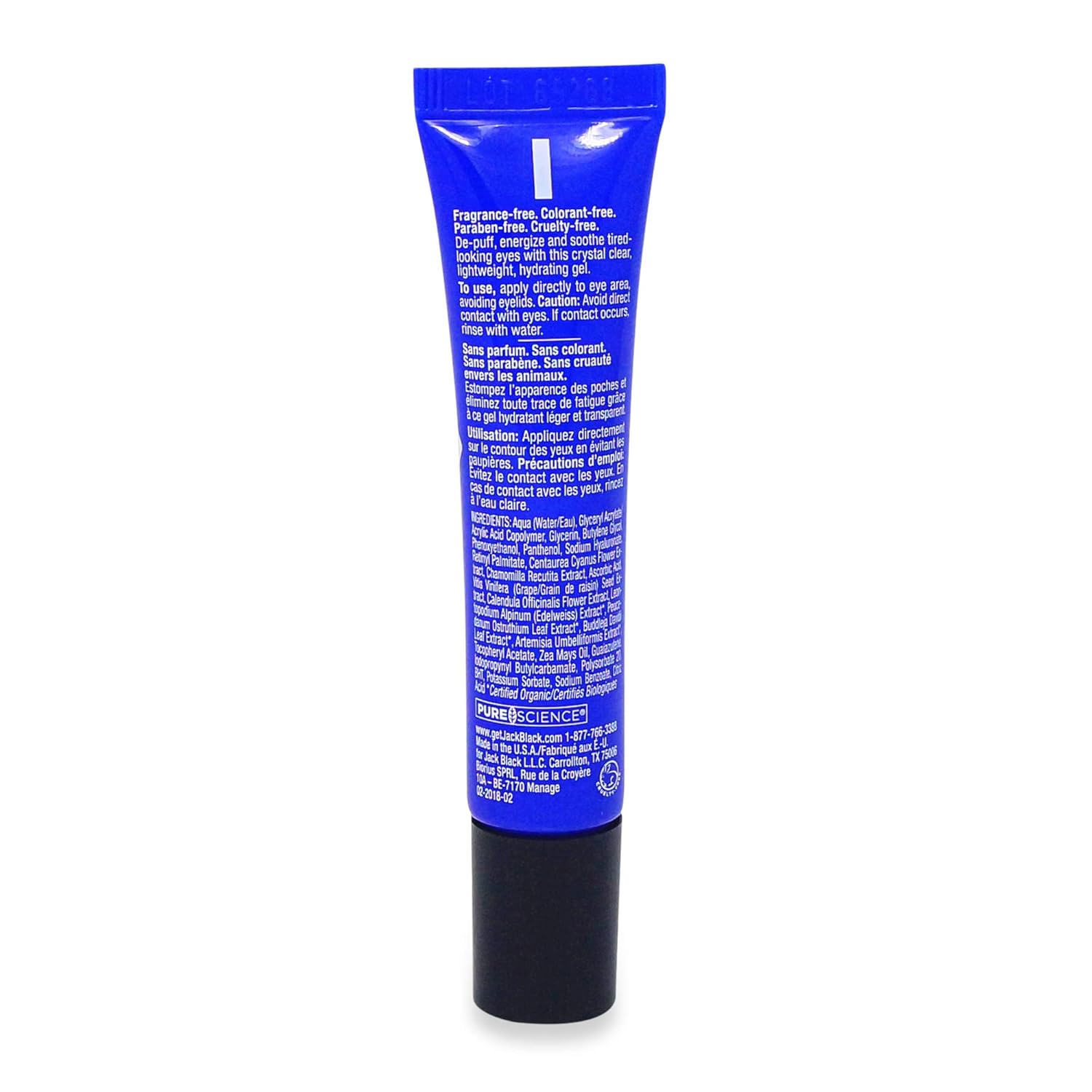 Jack Black Bálsamo para Ojos | Gel refrescante y desinflamante 0.56 oz